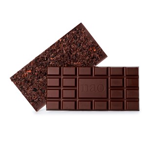 Nao Chocolat noir sao tomé éclats de cacao en tablette bio 80g - 2906